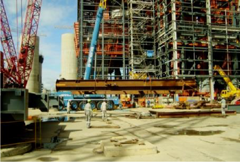 Structural Steelwork on a boiler-100